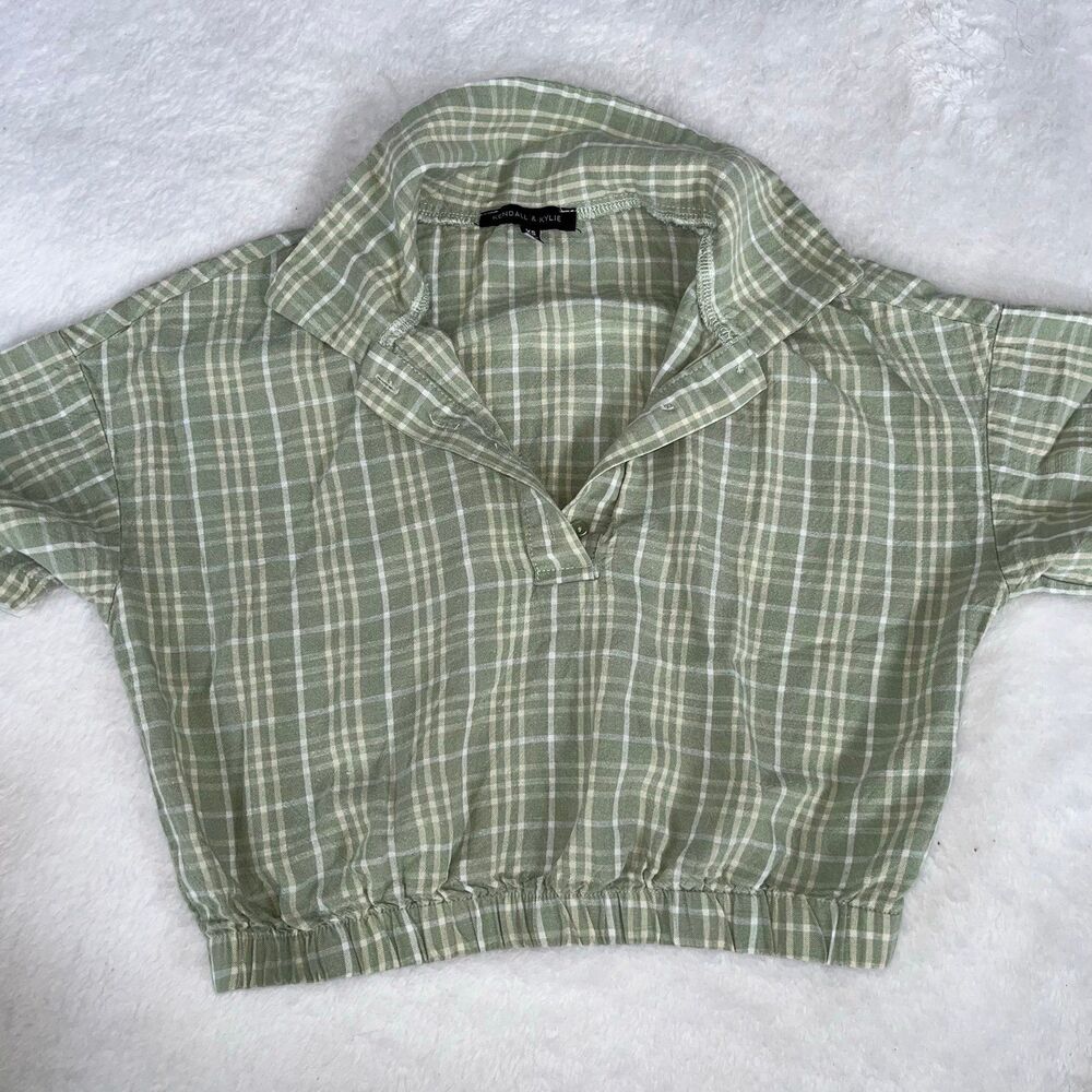 kendall and kylie green croptop short slevee